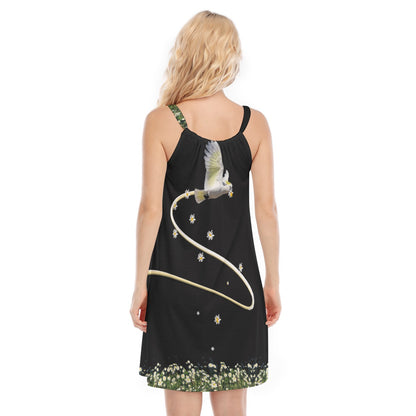 “Daisies” Women's O-neck Cami Dress