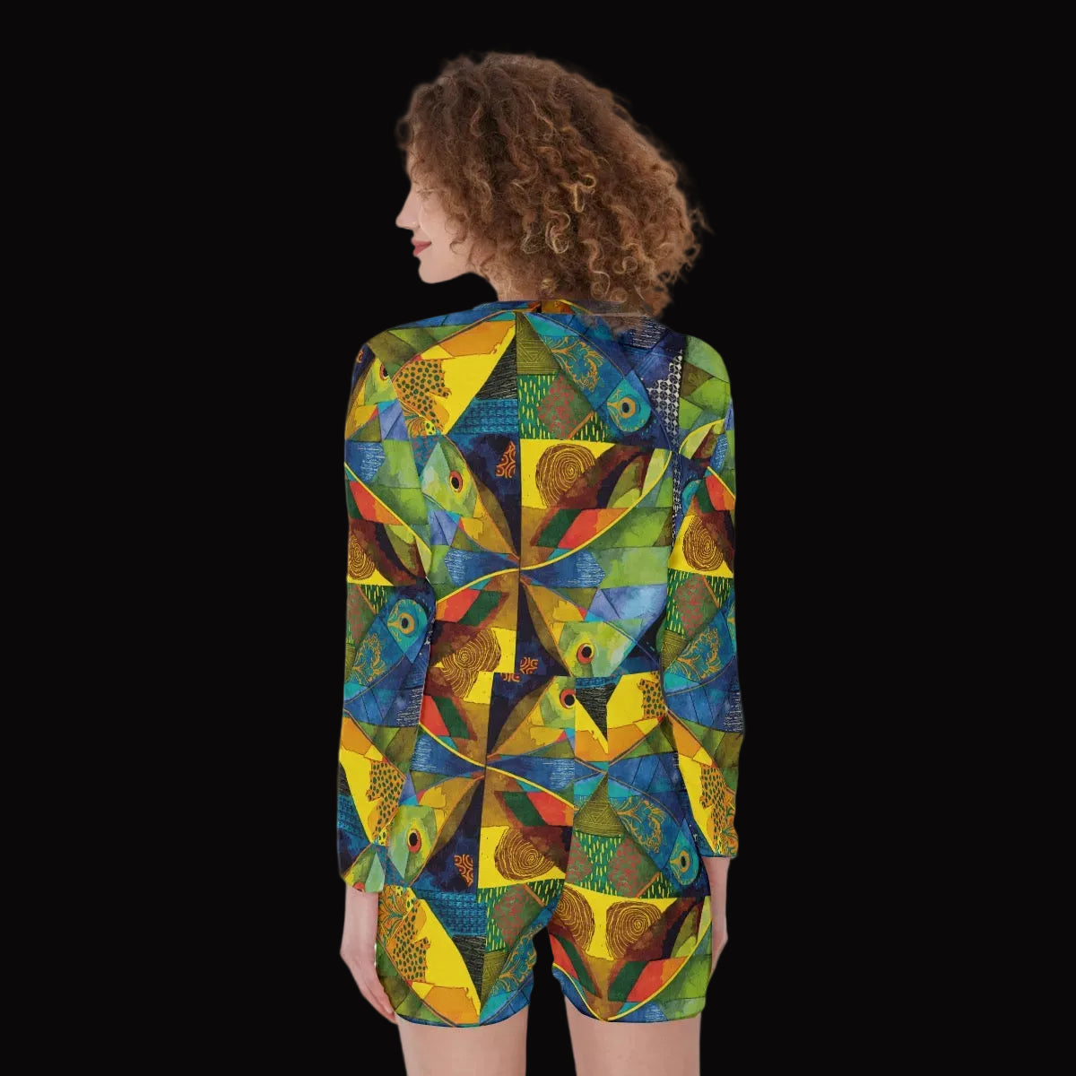 “Ocean Echoes” One-Piece Women's Pajamas