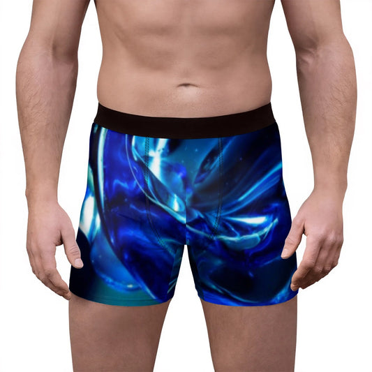 “Glass Wave” Men's Stretch Boxer Briefs