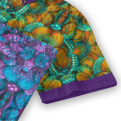 “Jewel Cascade” Men's Breathable Cotton Shirt|125GSM