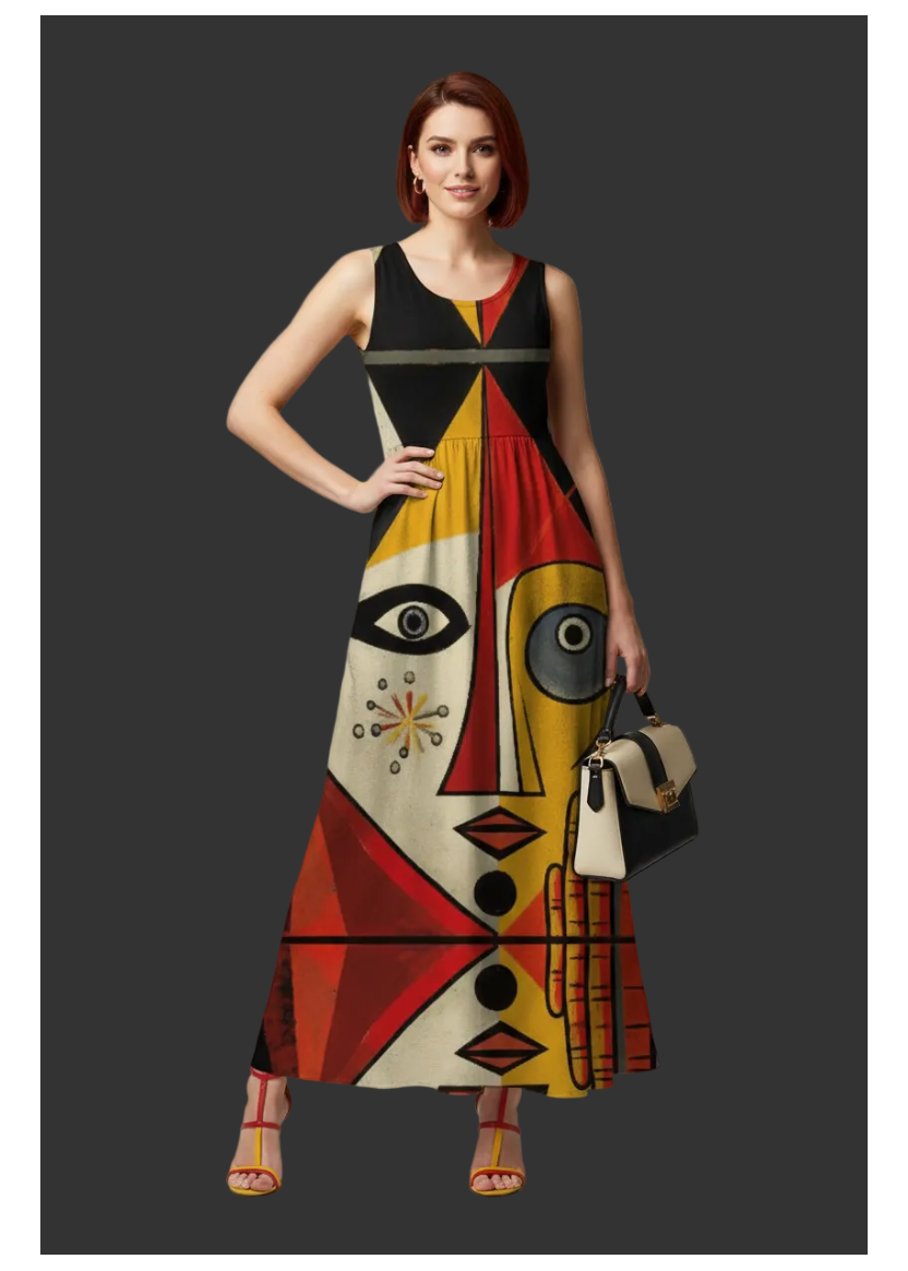 "Mondricasso" Women’s Sleeveless Maxi Dress