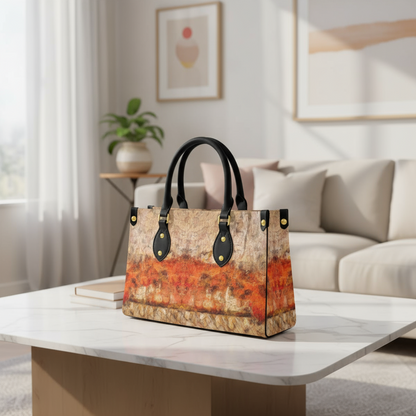 “Pacifica” Women's Tote Bag With Black Handle