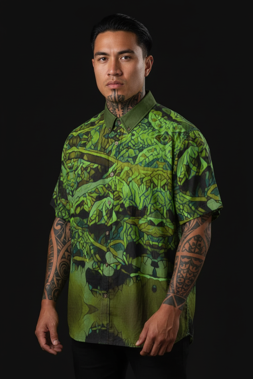 “Nephrite” Men's Breathable Cotton Shirt|125GSM