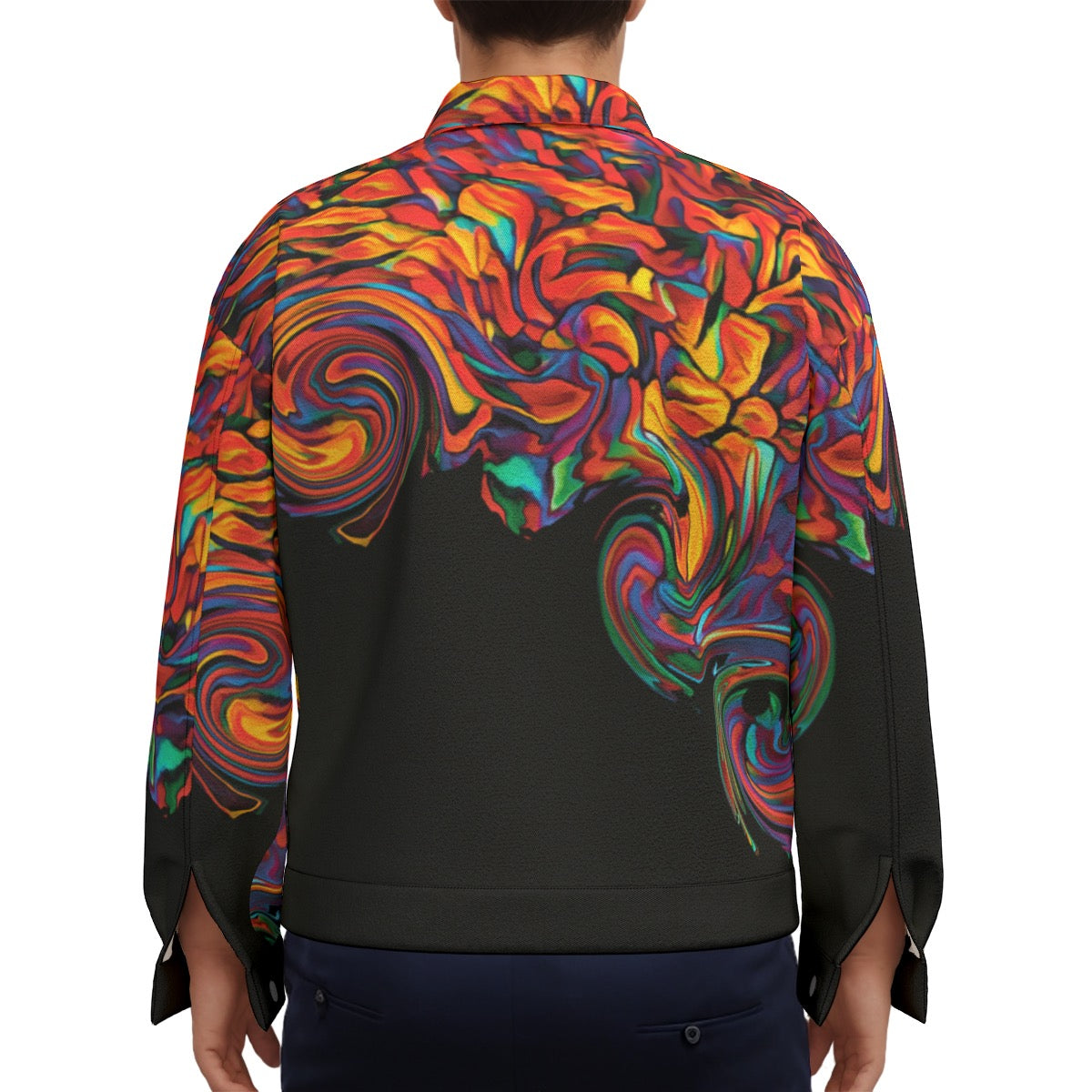 “Inferno” Unisex Lapel Jacket | 245GSM Cotton
