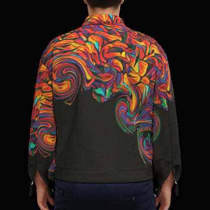 “Inferno” Unisex Lapel Jacket | 245GSM Cotton