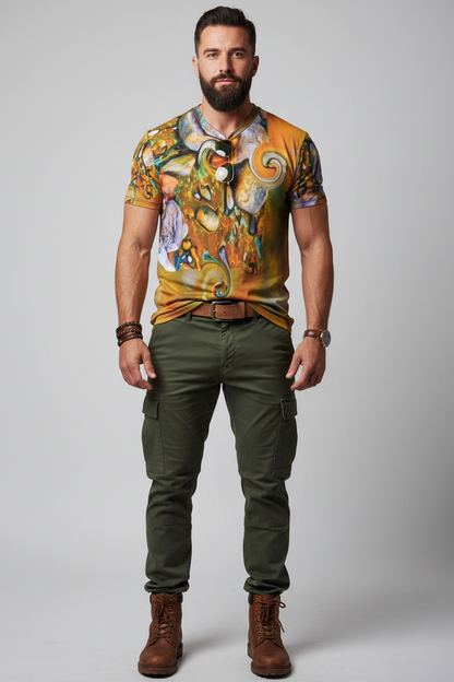 “River Stones” Men's T-shirt | Birdseye