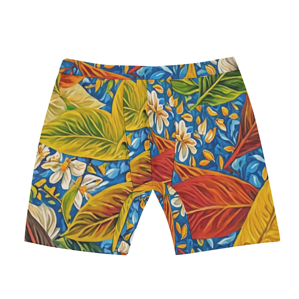 “Botanical Rhapsody” Men's Long Boxer Briefs