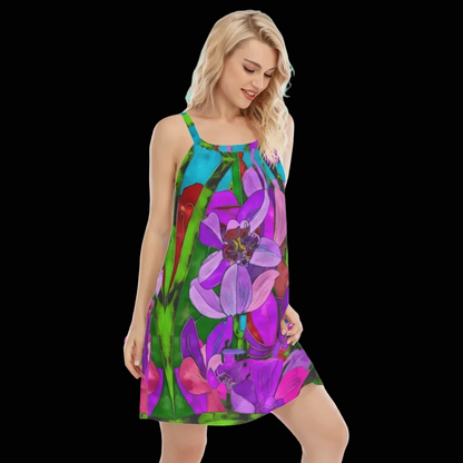 “Fantasia” Women's Sleeveless Cami Dress