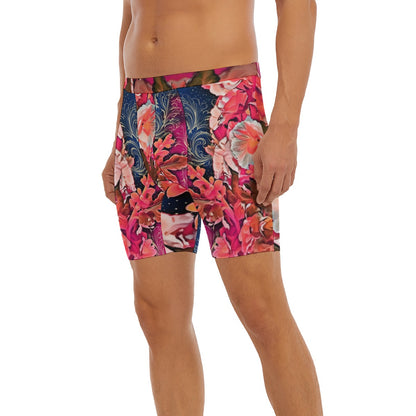 “Celestial Bloom” Men's Long Boxer Briefs