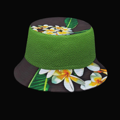 “Frangipani Black” Bucket Hat