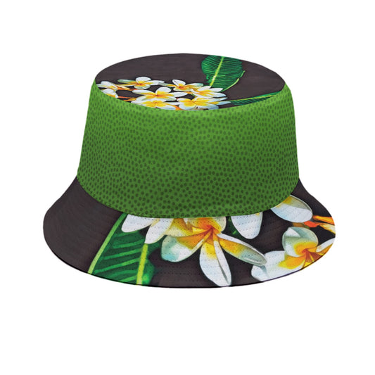 “ Frangipani Black”Bucket Hat