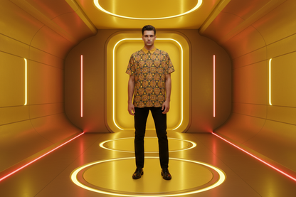 “Echo” Men's Breathable Cotton Shirt|125GSM