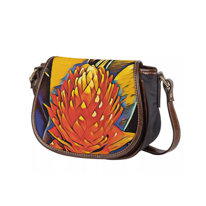 “Bromeliad” Tambourin Bag With Single Strap
