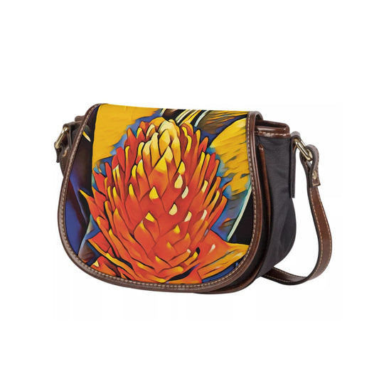 “Bromeliad” Tambourin Bag With Single Strap