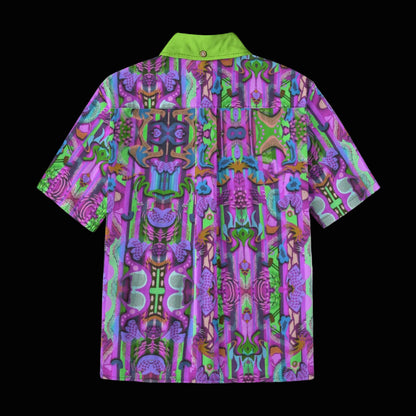 “Labyrinth” Purple Children's Shirt With Pocket | 125GSM Cotton