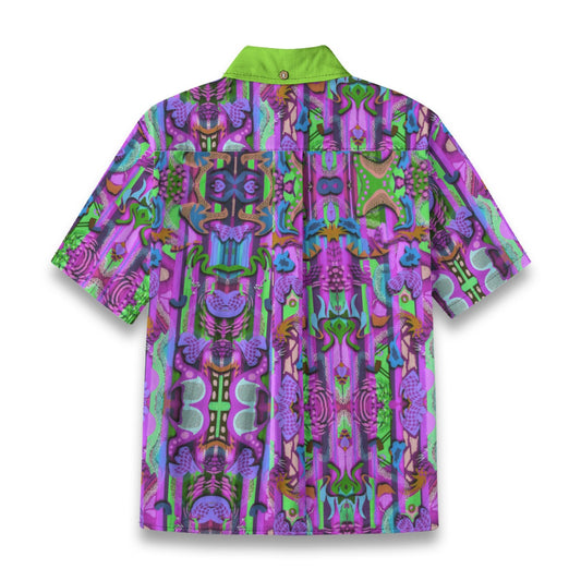 “Labyrinth” Purple Children's Shirt With Pocket | 125GSM Cotton