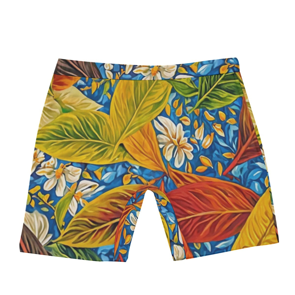 “Botanical Rhapsody” Men's Long Boxer Briefs