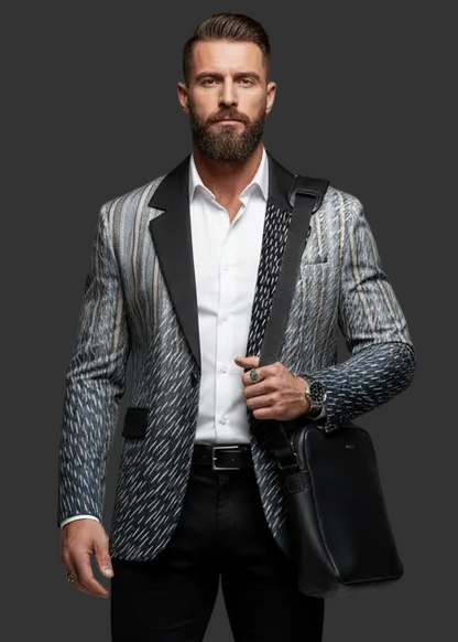 “Rain Coat” Men's Casual Flat Lapel Collar Blazer | 245GSM Cotton