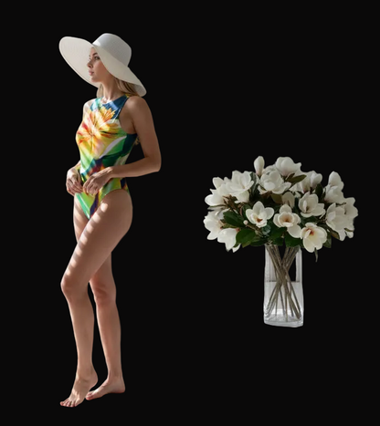 “Magnolia” Women's Tank Bodysuit