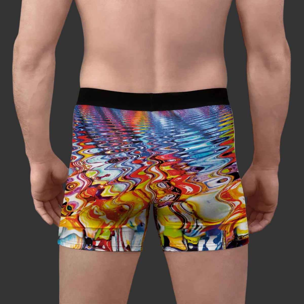 “River Rocks” Men's Stretch Boxer Briefs