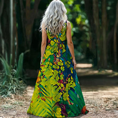 “Fern” Women’s Sleeveless Maxi Dress