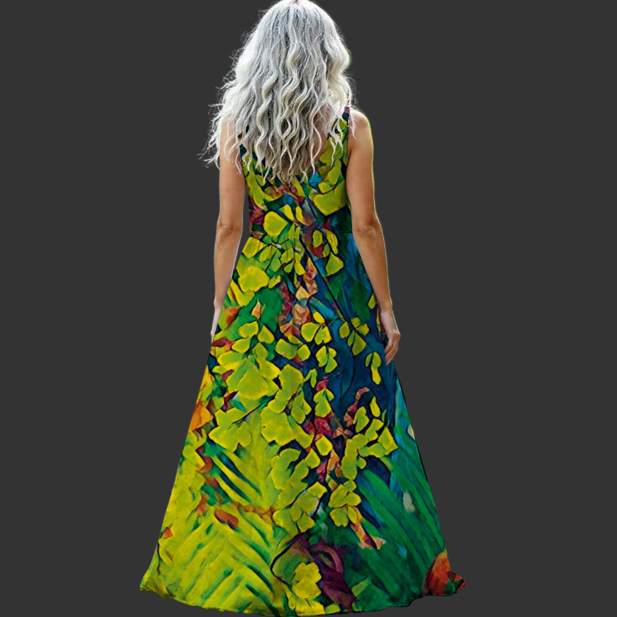 “Fern” Women’s Sleeveless Maxi Dress