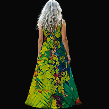 “Fern” Women’s Sleeveless Maxi Dress