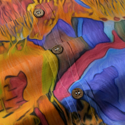 “Summer Soirée” Men's Breathable Cotton Shirt|125GSM