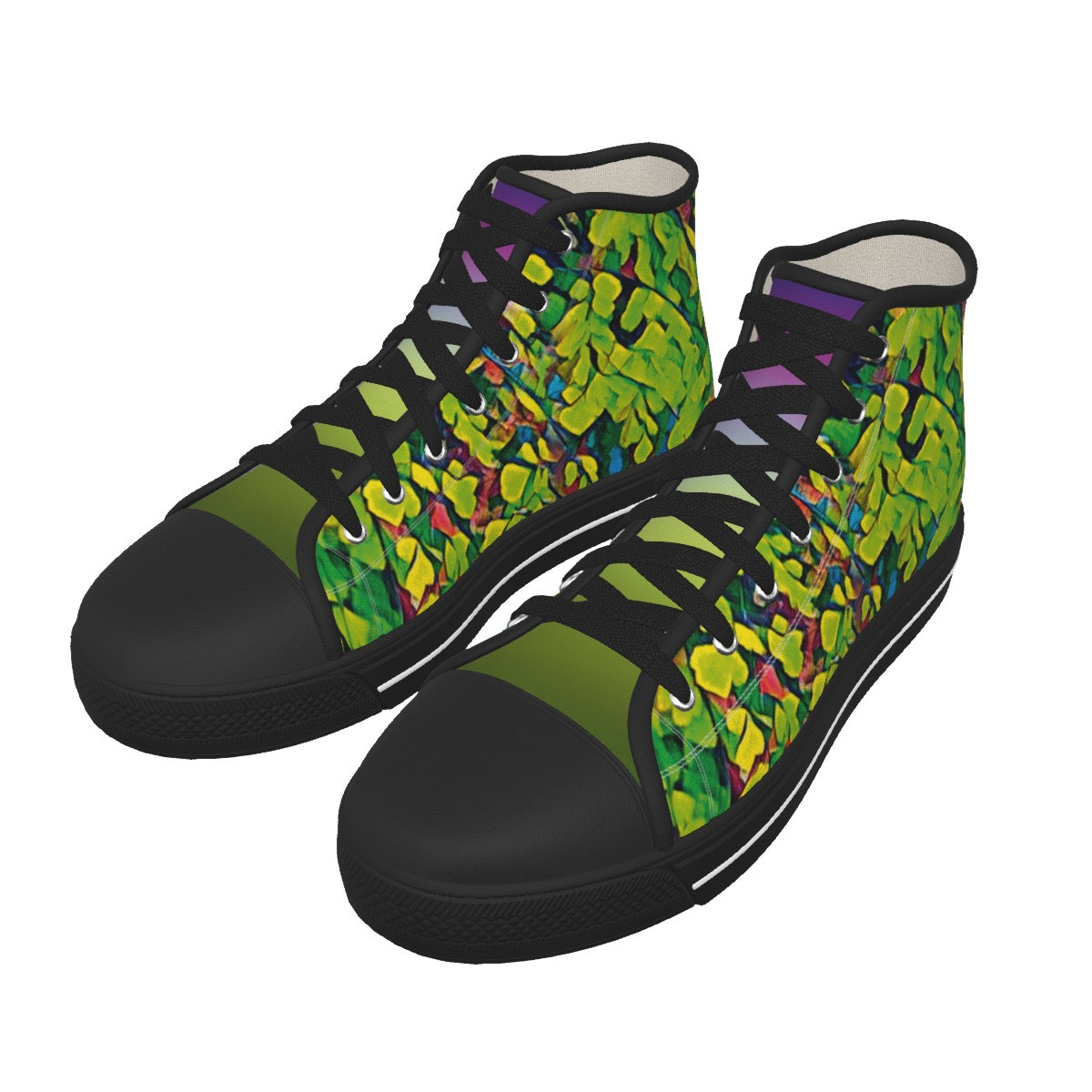 “Fern” Men's Black Sole Canvas Shoes