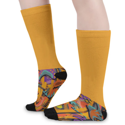 “Sunshine Labyrinth” Unisex Long Socks