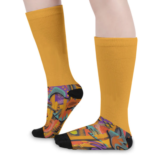 “Sunshine Labyrinth” Unisex Long Socks