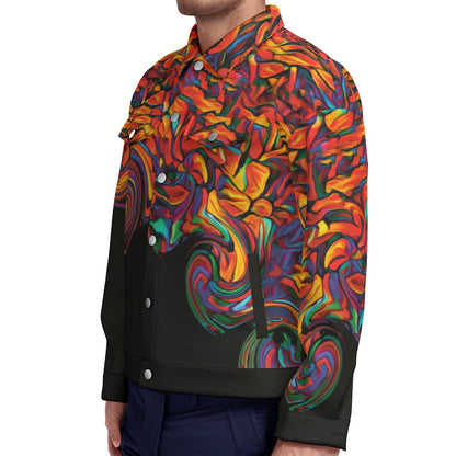 “Inferno” Unisex Lapel Jacket | 245GSM Cotton