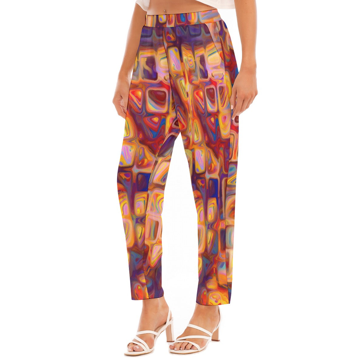 “Gemstones” Women's Loose Straight-leg Pants
