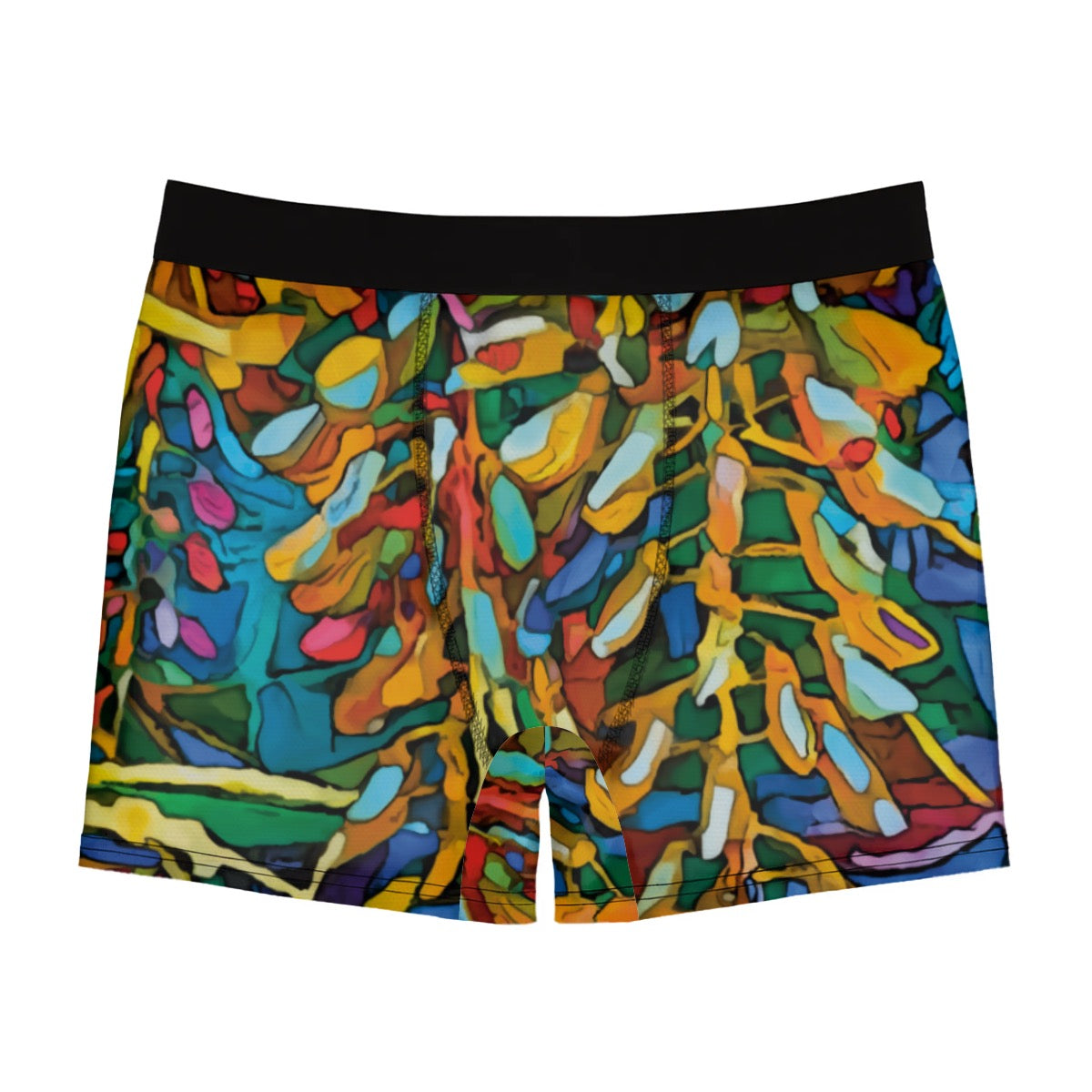 “Rainbow Wisteria” Men's Stretch Boxer Briefs