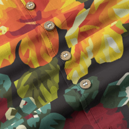 “Hibiscus” Men's Casual Hawaiian Short Sleeve Shirt