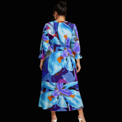“The Blue Dietes” Women’s Maxi Dress|Plus Size