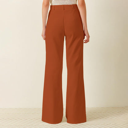 ‘Red Oxide’ Women's Wide Leg Pants