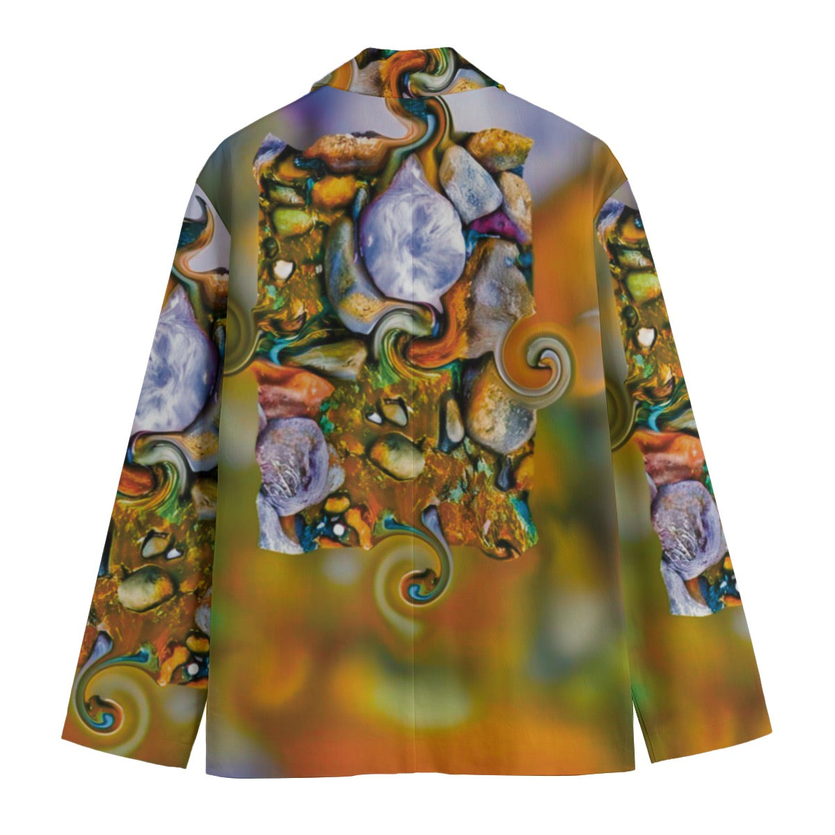 “River Stones” Men's Casual Flat Lapel Collar Blazer | 245GSM Cotton