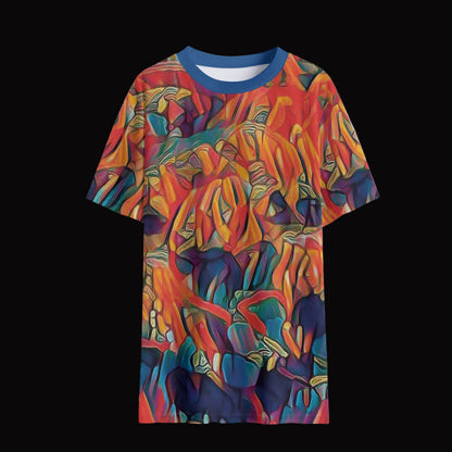 “Chromatic Fusion” Children's Round Neck T-Shirt|145GSM Birdseye