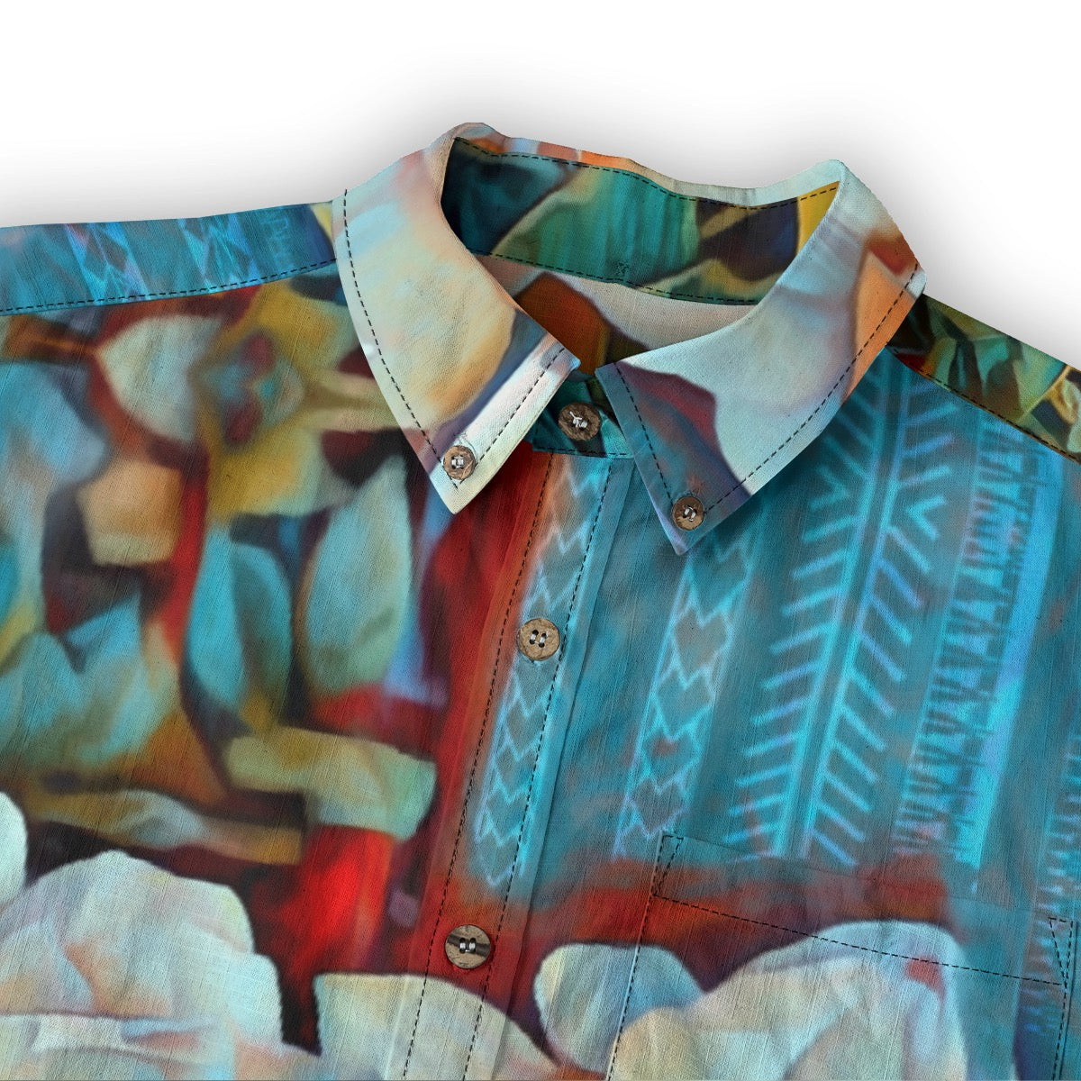 “Gardenia” Men's Casual Lapel Long Sleeve Shirt|125GSM Cotton