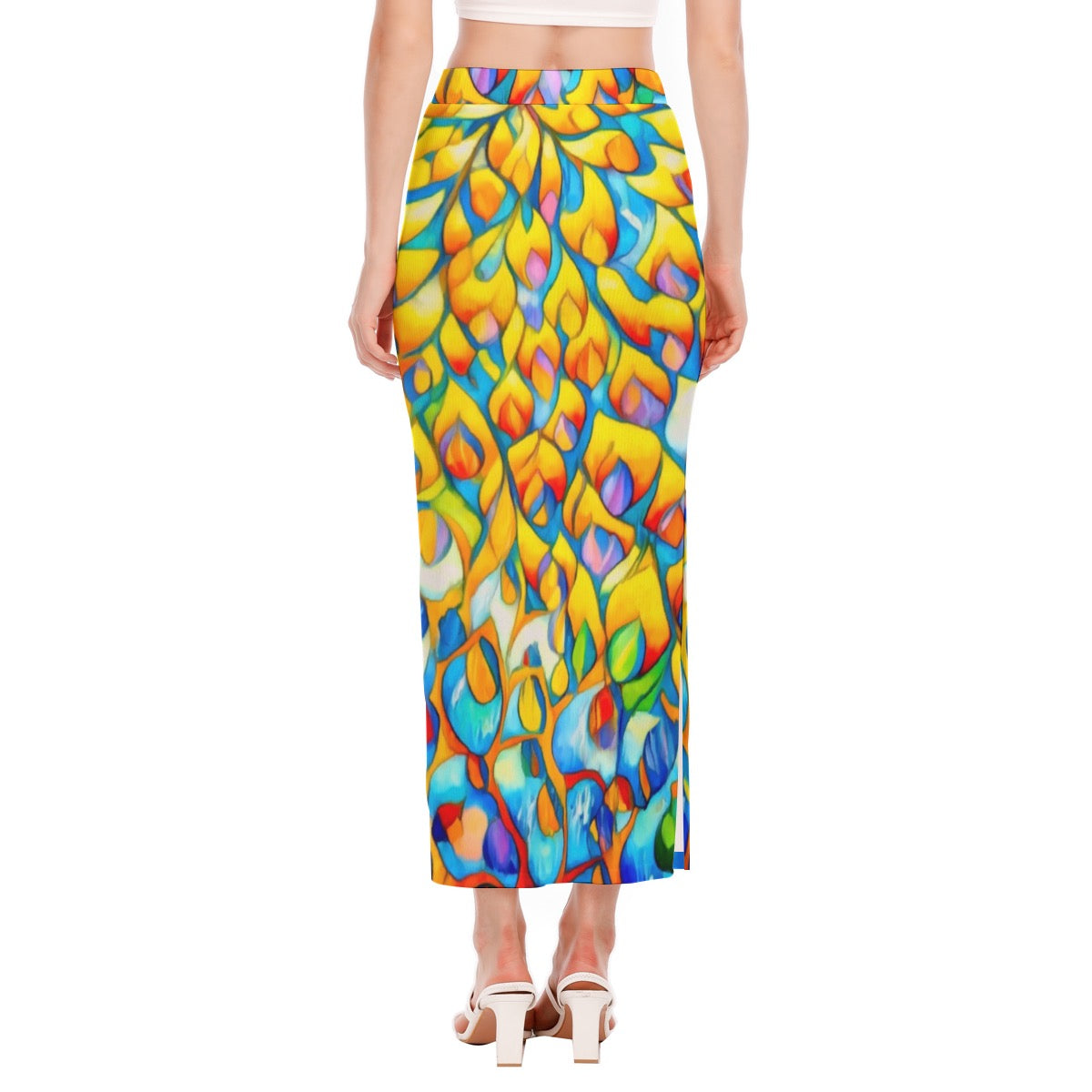 “Prism”  Women's Side Slit Skirt