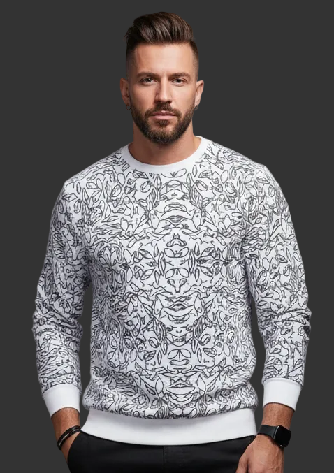 “Doodler” Men's Heavy Fleece Sweatshirt