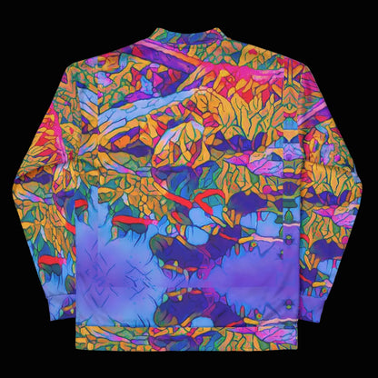 “Cerulean Spectrum” Unisex Bomber Jacket