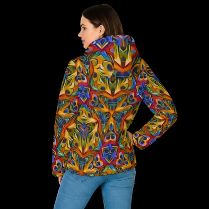 “Twisted Mandala” Unisex Warm Hooded Jacket