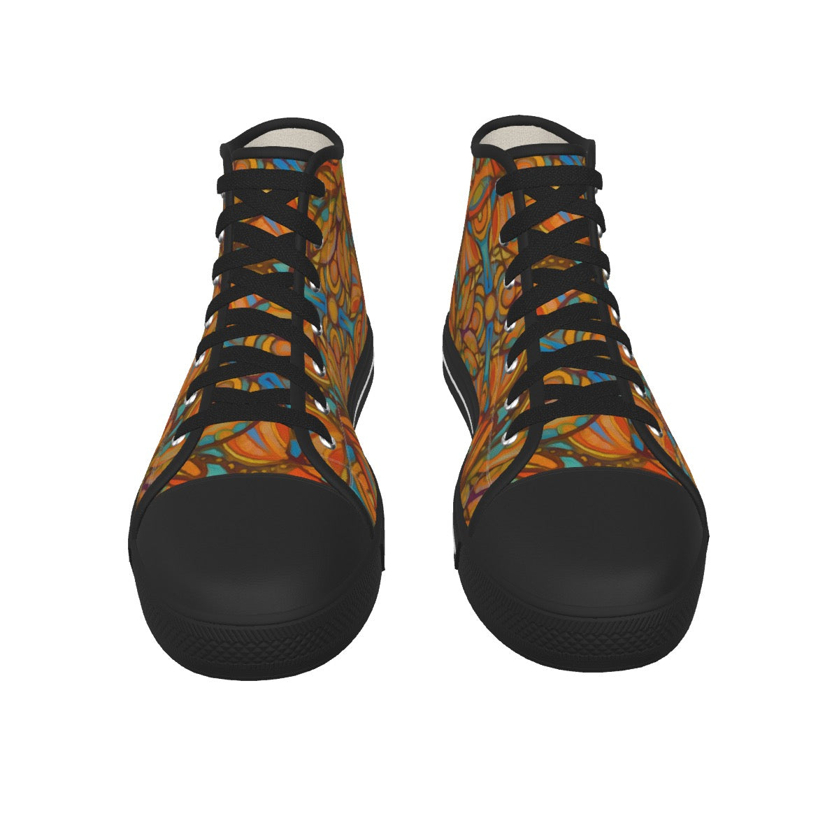 “Bloomfield Ochres”  Men's Black Sole Canvas Shoes
