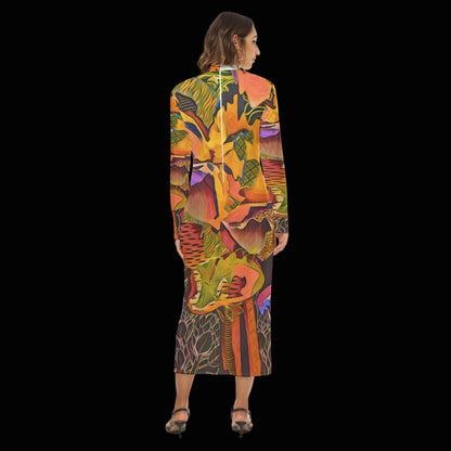 ‘Alistra” Print Women's Hip Dress