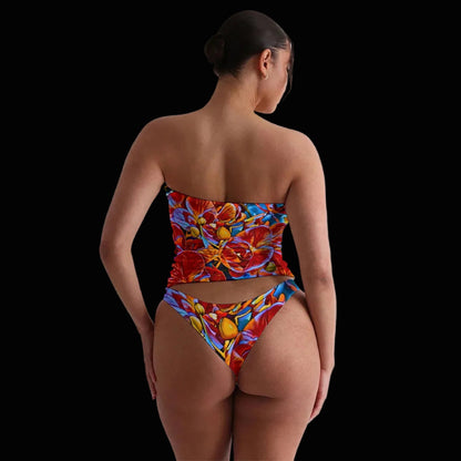 “Orchidae” Women's Strapless Tube Top Set