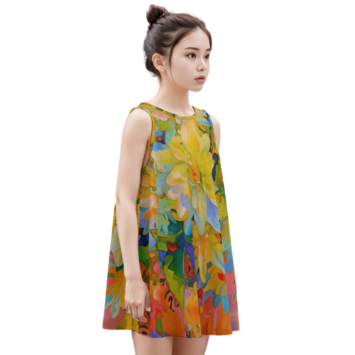 “Summer Daze” Sleeveless Dress | 180GSM Cotton