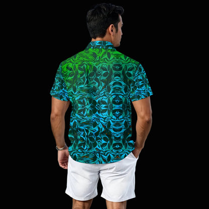 “Tribal Oceanic” Men's Summer Shirt and Short Set