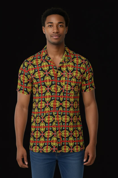 “Utopia” Print Men's Shirt